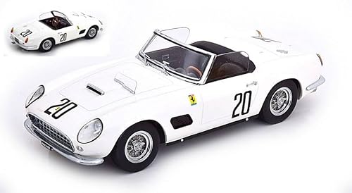 KK Scale Modell auf der Skala, kompatibel mit Ferrari 250 GT California N.20 24 H LE MANS 1960 STURGIS-SCHLESSER 1:18 KKDC181047 von KK Scale