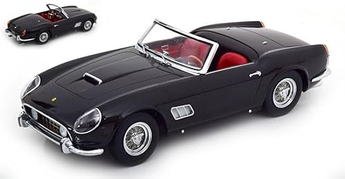 KK Scale Modell auf der Skala, kompatibel mit Ferrari 250 GT California Spyder 1960 Schwarz 1:18 KKDC181043 von KK Scale