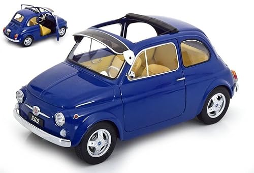 Modell im Maßstab, kompatibel mit Fiat 500 F Custom 1968 Dark Blue 1:12 KK Skala KKDC120063 von KK Scale