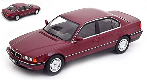 Modell in Skala kompatibel mit BMW 740i E38 1a Series 1994 DARK RED METALLIC 1:18 KK SCALE KKDC180364 von KK-Scale
