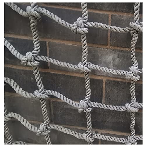 KKIH Kindersicherheitsnetz, Ladungskletternetz, Durchmesser 8 mm, Outdoor-Netz, Hängematte, Schaukel, Sicherheitskletterrahmen, Kletterseilnetz, Seil, Fracht (Farbe: 8 mm-10 cm, Größe: 1 x 1 m) von KKIH