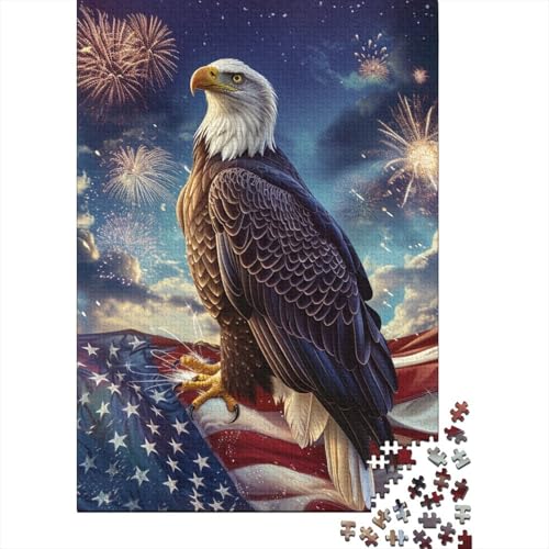 Adler Puzzles 1000 Teile Schwer Puzzle Spielzeug Lernspiel Impossible Herausforderung Spielzeug Für Erwachsene Und Kinder Ab 12 Jahren 1000pcs (75x50cm) von KKLOSDXERT