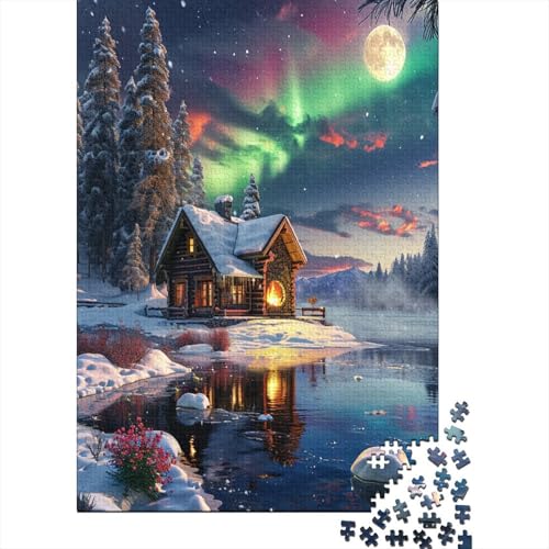 Aurora Lodge Puzzle 1000 Teile Puzzle Für Erwachsene Und Kinder Ab 14 Jahren Puzzel 1000pcs (75x50cm) von KKLOSDXERT