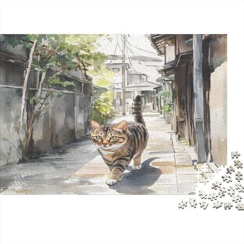 Chinesische Landkatze Puzzlespiel 1000 Teile Jigsaw Puzzle 1000 Puzzle FüR Erwachsene Kinder Senioren Erwachsenen Puzzlespiel Puzzel 1000pcs (75x50cm) von KKLOSDXERT