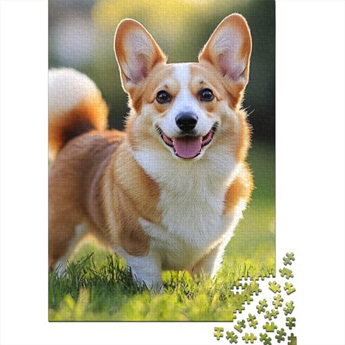 Corgi Puzzle 1000 Teile Schwer Puzzle Spielzeug Pädagogisches Spiel Impossible Herausforderung Spielzeug Für Erwachsene Und Kinder Ab 12 Jahren 1000pcs (75x50cm) von KKLOSDXERT