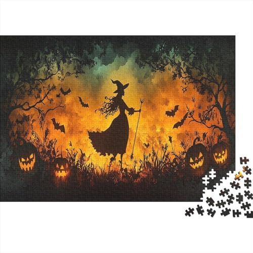 Hexe Puzzle 1000 Teile Puzzle Für Erwachsene Und Kinder Ab 14 Jahren Puzzel 1000pcs (75x50cm) von KKLOSDXERT