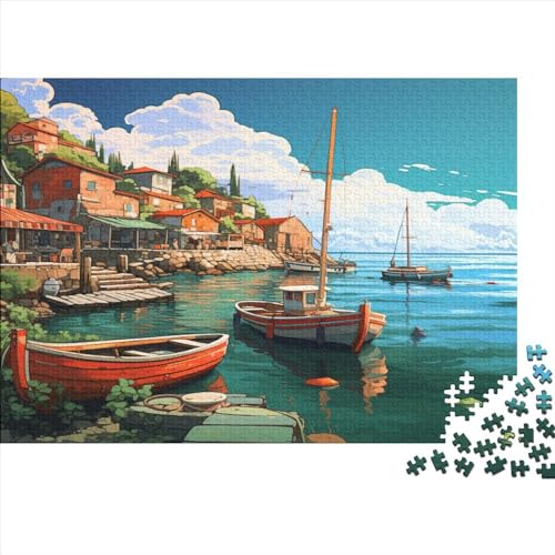 Holiday Bay Puzzle 1000 Teile Puzzle Für Erwachsene Und Kinder Ab 14 Jahren,Puzzlespiel Erwachsenen Puzzlespiel Puzzel 1000pcs (75x50cm) von KKLOSDXERT