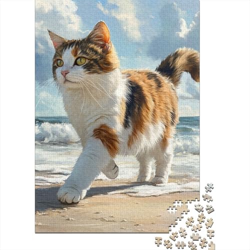Norwegischer Waldkatze Puzzle 1000 Teile Schwer Puzzle Spielzeug Pädagogisches Spiel Impossible Herausforderung Spielzeug Für Erwachsene Und Kinder in Bewährter 1000pcs (75x50cm) von KKLOSDXERT
