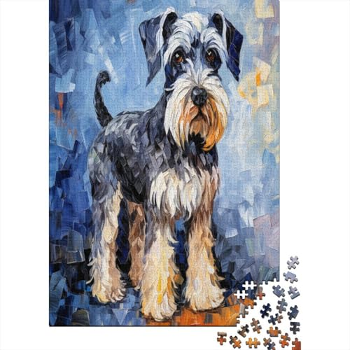 Ölmalerei Hund Puzzle 1000 Teile Schwer Puzzle Spielzeug Pädagogisches Spiel Impossible Herausforderungsspielzeug Für Erwachsene Kinder 70x50cm/1000pcs von KKLOSDXERT