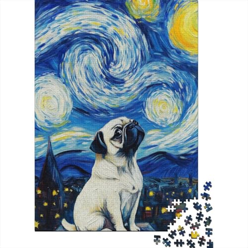 Shar Pei Puzzle 1000-teilige Schwer Puzzle Spielzeug Lernspiel Impossible Herausforderung Spielzeug Für Erwachsene Kinder 1000pcs (75x50cm) von KKLOSDXERT