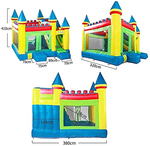 Burgen, aufblasbares Trampolin, großes aufblasbares Schloss im Freien, Kinderspielplatz, Kinderrutsche, Kindergarten-Vergnügungsausrüstung von KKMNDE