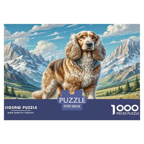 Afghanischer Hund Puzzles 1000 Teile Schwer Puzzle Spielzeug Pädagogisches Spiel Impossible Herausforderungsspielzeug Für Erwachsene Kinder 38x26cm/1000pcs von KKOLASXZE