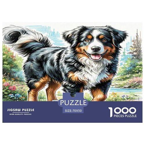 Akita Inu Puzzle 1000 Teile Schwer Puzzle Spielzeug Lernspiel Impossible Herausforderungsspielzeug Für Erwachsene Und Kinder in Bewährter 70x50cm/1000pcs von KKOLASXZE
