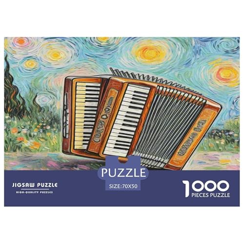 Akkordeon Puzzle 1000 Teile Schwer Puzzle Spielzeug Lernspiel Impossible Herausforderungsspielzeug Für Erwachsene Und Kinder Ab 12 Jahren 70x50cm/1000pcs Akkordeon Puzzle 1000 Teile Schwer Puzzle Spielzeug Lernspiel Impossible Herausforderungsspielzeug Für Erwachsene Und Kinder Ab 12 Jahren 70x50cm/1000pcs von KKOLASXZE