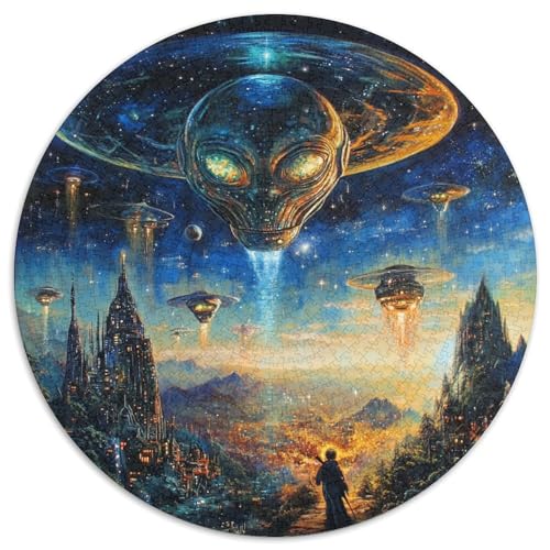 Alien Puzzles 1000 Teile Schwer Puzzle Spielzeug Lernspiel Impossible Herausforderungsspielzeug Für Erwachsene Und Kinder Ab 12 Jahren 1000pcs (67.5x67.5cm) von KKOLASXZE