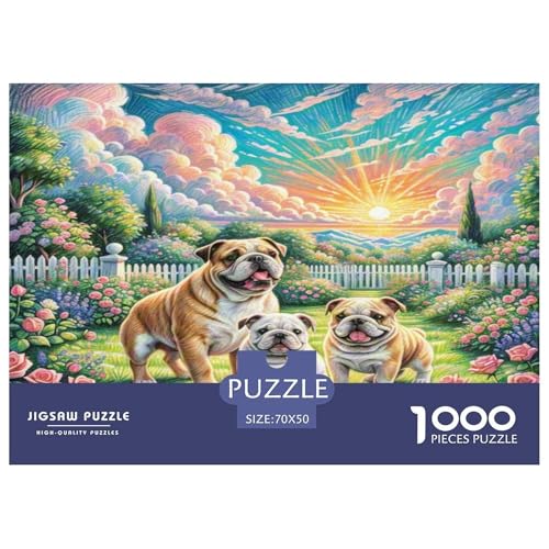 Amerikanische Bulldog Puzzle 1000-teilige Schwer Puzzle Spielzeug Lernspiel Impossible Herausforderungsspielzeug Für Erwachsene Kinder 70x50cm/1000pcs Amerikanische Bulldog Puzzle 1000-teilige Schwer Puzzle Spielzeug Lernspiel Impossible Herausforderungsspielzeug Für Erwachsene Kinder 70x50cm/1000pcs von KKOLASXZE