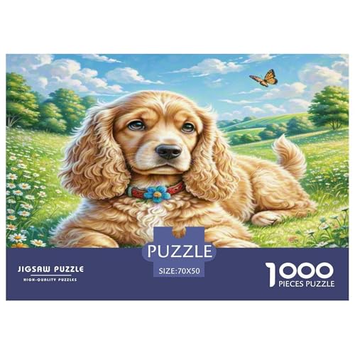Amerikanischer Cocker Spaniel Puzzle 1000 Teile Schwer Puzzle Spielzeug Lernspiel Impossible Herausforderung Spielzeug Für Erwachsene Kinder 70x50cm/1000pcs Amerikanischer Cocker Spaniel Puzzle 1000 Teile Schwer Puzzle Spielzeug Lernspiel Impossible Herausforderung Spielzeug Für Erwachsene Kinder 70x50cm/1000pcs von KKOLASXZE