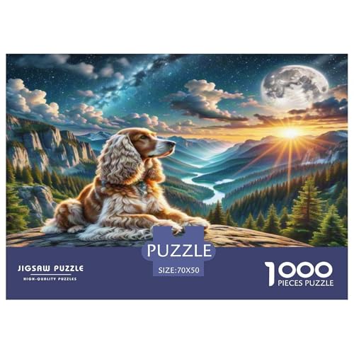 Amerikanischer Cocker Spaniel Puzzle 1000 Teile Schwer Puzzle Spielzeug Pädagogisches Spiel Impossible Herausforderungsspielzeug Für Erwachsene Und Kinder Ab 14 Jahren 70x50cm/1000pcs Amerikanischer Cocker Spaniel Puzzle 1000 Teile Schwer Puzzle Spielzeug Pädagogisches Spiel Impossible Herausforderungsspielzeug Für Erwachsene Und Kinder Ab 14 Jahren 70x50cm/1000pcs von KKOLASXZE