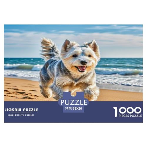 Amerikanischer Staffordshire Terrier Puzzle 1000 Teile Schwer Puzzle Spielzeug Lernspiel Impossible Herausforderung Spielzeug Für Erwachsene Und Kinder in Bewährter 38x26cm/1000pcs von KKOLASXZE