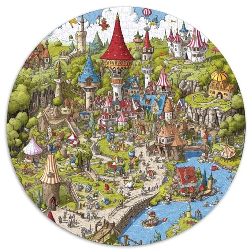 Amusement Park Puzzle 1000 Teile Schwer Puzzle Spielzeug Lernspiel Impossible Herausforderung Spielzeug Für Erwachsene Und Kinder in Bewährter 1000pcs (67.5x67.5cm) von KKOLASXZE