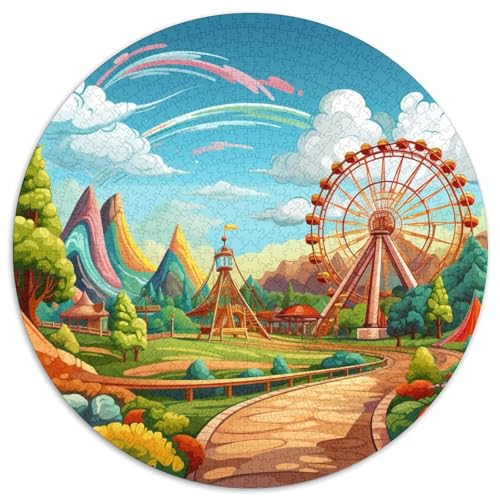 Amusement Parks Puzzle 1000 Teile Schwer Puzzle Spielzeug Lernspiel Impossible Herausforderung Spielzeug Für Erwachsene Und Kinder in Bewährter 1000pcs (67.5x67.5cm) von KKOLASXZE