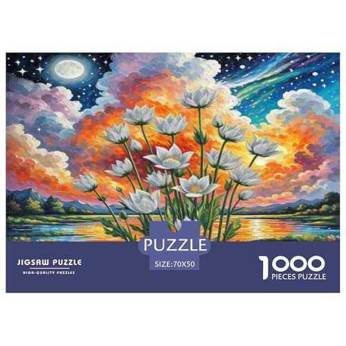 Anemone Puzzle 1000 Teile Schwer Puzzle Spielzeug Lernspiel Impossible Herausforderungsspielzeug Für Erwachsene Kinder 70x50cm/1000pcs von KKOLASXZE