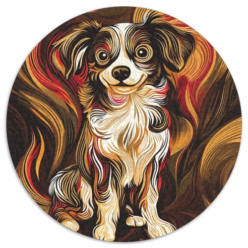 Australian Shepherd Puzzles 1000 Teile Schwer Puzzle Spielzeug Pädagogisches Spiel Impossible Herausforderungsspielzeug Für Erwachsene Kinder 1000pcs (67.5x67.5cm) von KKOLASXZE