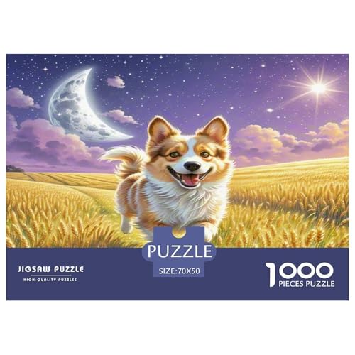 Australischer Terrier Puzzles 1000 Teile Schwer Puzzle Spielzeug Lernspiel Impossible Herausforderungsspielzeug Für Erwachsene Und Kinder in Bewährter 70x50cm/1000pcs von KKOLASXZE