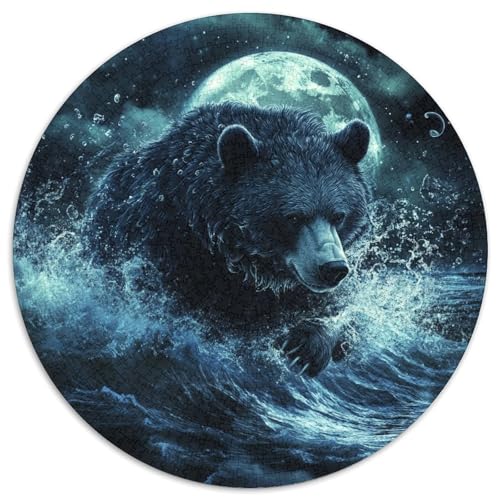 Bear Puzzles 1000 Teile Schwer Puzzle Spielzeug Lernspiel Impossible Herausforderungsspielzeug Für Erwachsene Und Kinder Ab 12 Jahren 1000pcs (67.5x67.5cm) von KKOLASXZE