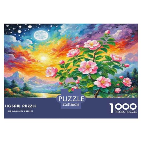 Begonia Blume Puzzle 1000 Teile Schwer Puzzle Spielzeug Pädagogisches Spiel Impossible Herausforderung Spielzeug Für Erwachsene Und Kinder Ab 12 Jahren 38x26cm/1000pcs von KKOLASXZE