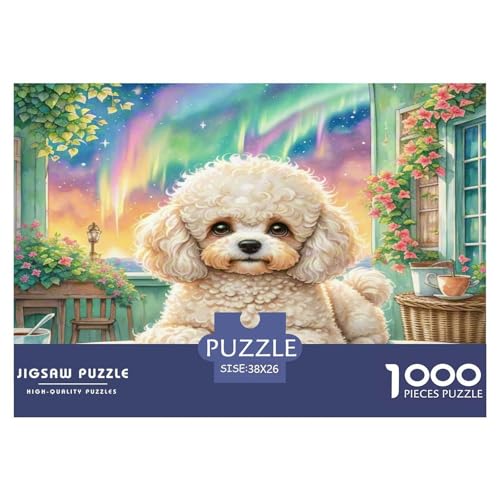 Bichon Frisé Puzzle 1000-teilige Schwer Puzzle Spielzeug Lernspiel Impossible Herausforderung Spielzeug Für Erwachsene Und Kinder in Bewährter 38x26cm/1000pcs Bichon Frisé Puzzle 1000-teilige Schwer Puzzle Spielzeug Lernspiel Impossible Herausforderung Spielzeug Für Erwachsene Und Kinder in Bewährter 38x26cm/1000pcs von KKOLASXZE