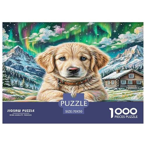 Bluthond Puzzle 1000-teilige Schwer Puzzle Spielzeug Lernspiel Impossible Herausforderungsspielzeug Für Erwachsene Kinder 70x50cm/1000pcs von KKOLASXZE