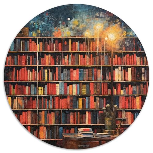 Bookshelves Puzzle 1000-teilige Schwer Puzzle Spielzeug Lernspiel Impossible Herausforderung Spielzeug Für Erwachsene Kinder 1000pcs (67.5x67.5cm) von KKOLASXZE