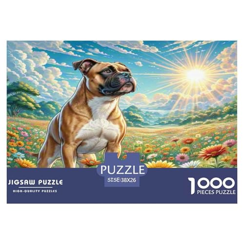 Boxer Puzzle 1000-teilige Schwer Puzzle Spielzeug Pädagogisches Spiel Impossible Herausforderung Spielzeug Für Erwachsene Und Kinder in Bewährter 38x26cm/1000pcs von KKOLASXZE