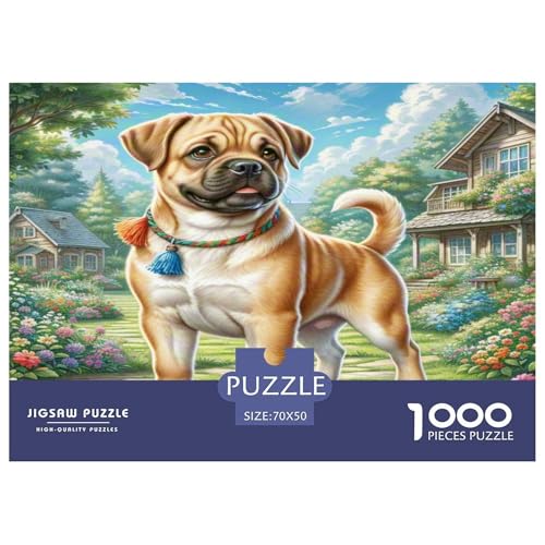 Boxer Puzzles 1000 Teile Schwer Puzzle Spielzeug Lernspiel Impossible Herausforderung Spielzeug Für Erwachsene Kinder 70x50cm/1000pcs von KKOLASXZE