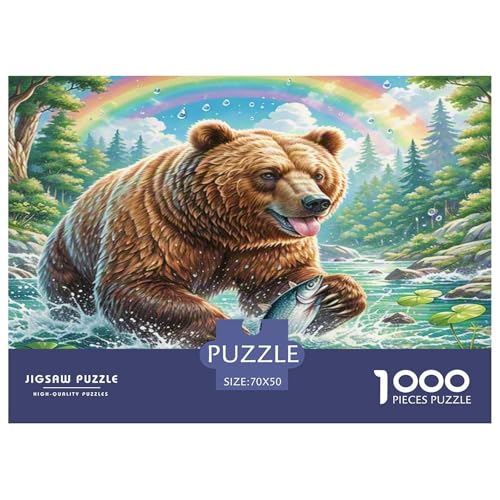Braun Bär Puzzle 1000-teilige Schwer Puzzle Spielzeug Lernspiel Impossible Herausforderungsspielzeug Für Erwachsene Kinder 70x50cm/1000pcs Braun Bär Puzzle 1000-teilige Schwer Puzzle Spielzeug Lernspiel Impossible Herausforderungsspielzeug Für Erwachsene Kinder 70x50cm/1000pcs von KKOLASXZE