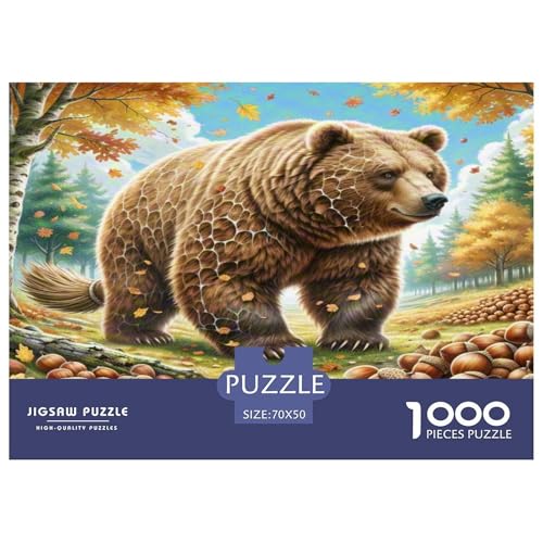 Braun Bär Puzzles 1000-teilige Schwer Puzzle Spielzeug Lernspiel Impossible Herausforderungsspielzeug Für Erwachsene Kinder 70x50cm/1000pcs Braun Bär Puzzles 1000-teilige Schwer Puzzle Spielzeug Lernspiel Impossible Herausforderungsspielzeug Für Erwachsene Kinder 70x50cm/1000pcs von KKOLASXZE