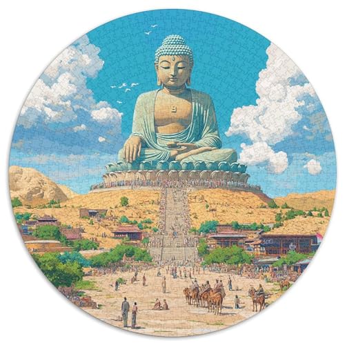 Buddha Puzzle 1000-teilige Schwer Puzzle Spielzeug Pädagogisches Spiel Impossible Herausforderungsspielzeug Für Erwachsene Kinder 1000pcs (67.5x67.5cm) von KKOLASXZE