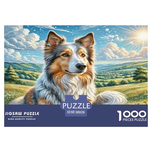 Bulgarischer Hirte Puzzle 1000-teilige Schwer Puzzle Spielzeug Pädagogisches Spiel Impossible Herausforderungsspielzeug Für Erwachsene Und Kinder Ab 14 Jahren 38x26cm/1000pcs von KKOLASXZE