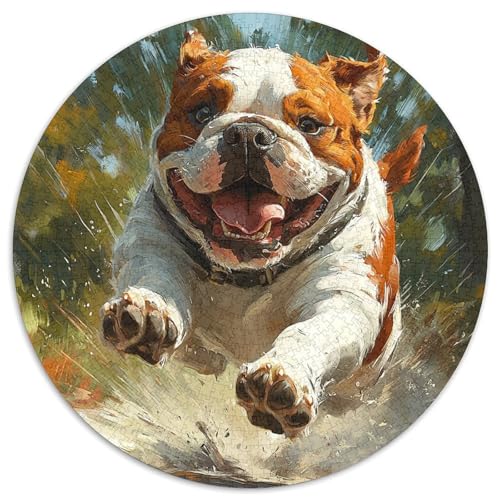 Bulldog Puzzle 1000 Teile Schwer Puzzle Spielzeug Lernspiel Impossible Herausforderung Spielzeug Für Erwachsene Kinder 1000pcs (67.5x67.5cm) von KKOLASXZE