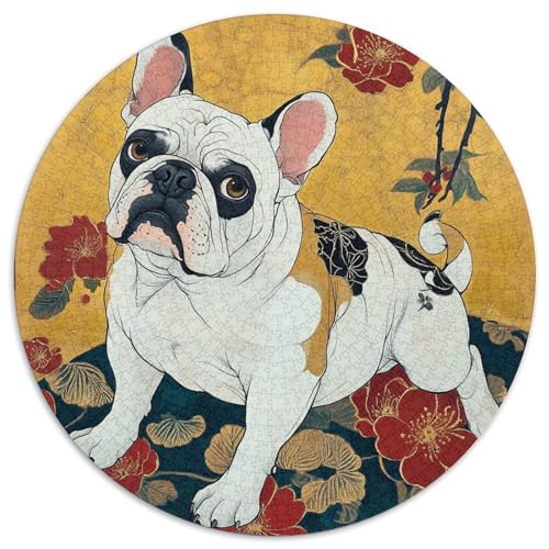 Bulldog Puzzle 1000 Teile Schwer Puzzle Spielzeug Pädagogisches Spiel Impossible Herausforderung Spielzeug Für Erwachsene Kinder 1000pcs (67.5x67.5cm) von KKOLASXZE
