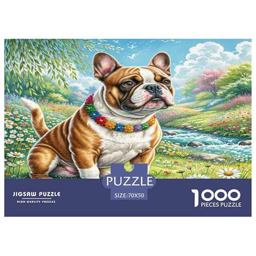 Bulldog Terrier Puzzle 1000 Teile Schwer Puzzle Spielzeug Lernspiel Impossible Herausforderung Spielzeug Für Erwachsene Und Kinder in Bewährter 70x50cm/1000pcs Bulldog Terrier Puzzle 1000 Teile Schwer Puzzle Spielzeug Lernspiel Impossible Herausforderung Spielzeug Für Erwachsene Und Kinder in Bewährter 70x50cm/1000pcs von KKOLASXZE