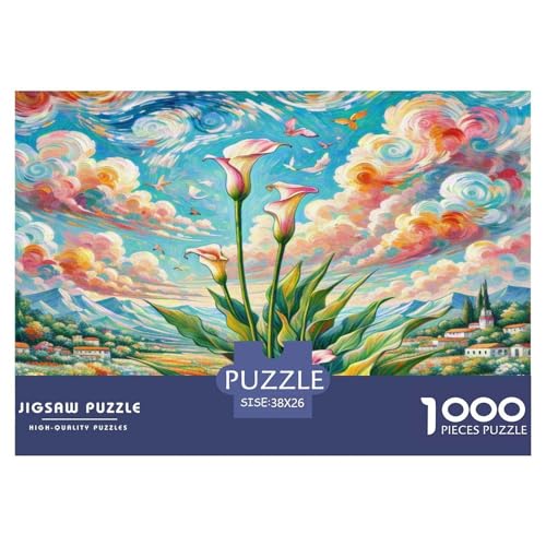 Calla Lilie Puzzle 1000-teilige Schwer Puzzle Spielzeug Lernspiel Impossible Herausforderungsspielzeug Für Erwachsene Und Kinder Ab 12 Jahren 38x26cm/1000pcs Calla Lilie Puzzle 1000-teilige Schwer Puzzle Spielzeug Lernspiel Impossible Herausforderungsspielzeug Für Erwachsene Und Kinder Ab 12 Jahren 38x26cm/1000pcs von KKOLASXZE