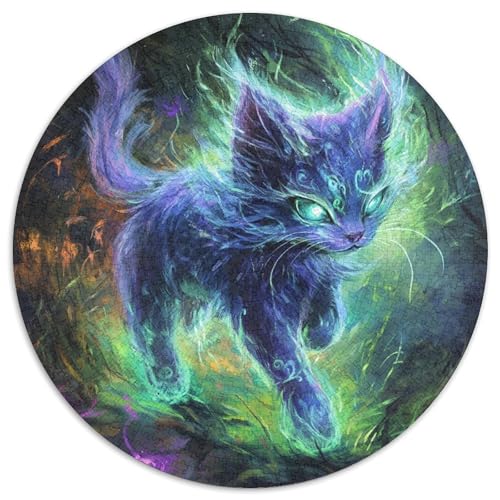 Cat Puzzle 1000-teilige Schwer Puzzle Spielzeug Lernspiel Impossible Herausforderungsspielzeug Für Erwachsene Und Kinder Ab 12 Jahren 1000pcs (67.5x67.5cm) von KKOLASXZE