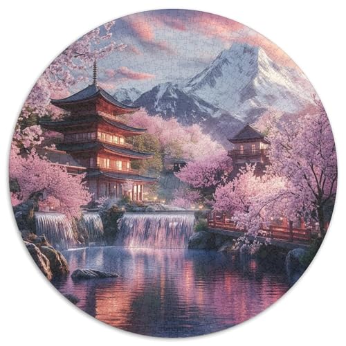 Cherry Blossom Puzzle 1000-teilige Schwer Puzzle Spielzeug Lernspiel Impossible Herausforderungsspielzeug Für Erwachsene Und Kinder Ab 12 Jahren 1000pcs (67.5x67.5cm) von KKOLASXZE