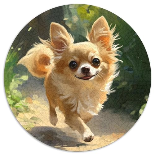 Chihuahua Puzzle 1000 Teile Schwer Puzzle Spielzeug Lernspiel Impossible Herausforderungsspielzeug Für Erwachsene Kinder 1000pcs (67.5x67.5cm) von KKOLASXZE