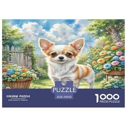Chihuahua Puzzle 1000-teilige Schwer Puzzle Spielzeug Lernspiel Impossible Herausforderungsspielzeug Für Erwachsene Kinder 70x50cm/1000pcs Chihuahua Puzzle 1000-teilige Schwer Puzzle Spielzeug Lernspiel Impossible Herausforderungsspielzeug Für Erwachsene Kinder 70x50cm/1000pcs von KKOLASXZE