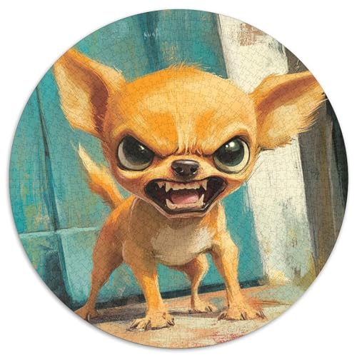 Chihuahua Puzzles 1000 Teile Schwer Puzzle Spielzeug Lernspiel Impossible Herausforderung Spielzeug Für Erwachsene Kinder 1000pcs (67.5x67.5cm) von KKOLASXZE