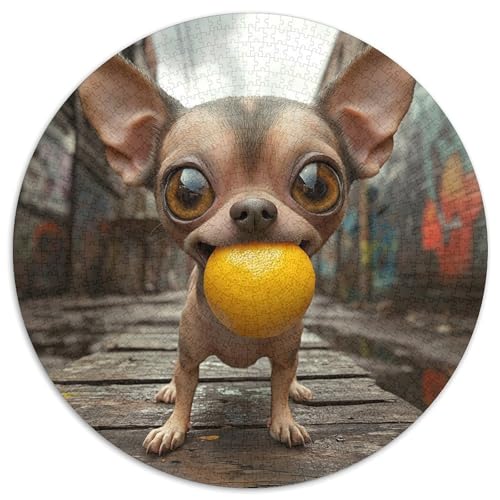 Chihuahua Puzzles 1000 Teile Schwer Puzzle Spielzeug Lernspiel Impossible Herausforderungsspielzeug Für Erwachsene Und Kinder in Bewährter 1000pcs (67.5x67.5cm) von KKOLASXZE