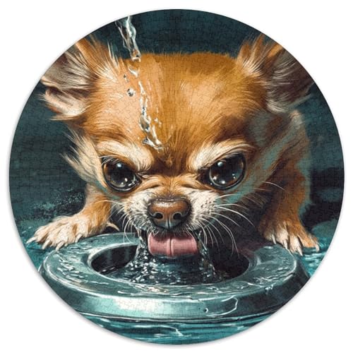 Chihuahua Puzzles 1000-teilige Schwer Puzzle Spielzeug Lernspiel Impossible Herausforderungsspielzeug Für Erwachsene Kinder 1000pcs (67.5x67.5cm) von KKOLASXZE